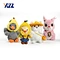 YQZ Spring Outing Series Kawaii Plush Keychain  Fruit Costume Animal Bag Charms  Collectible Miniature Stuffed Toy